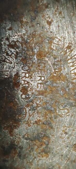 Ładna stara lampa kolejowa sygnowana