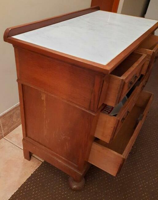 Komoda blat kamienny antyk