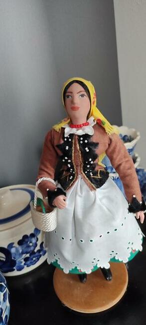 Piękna porcelana Fajans komplet nowa i Lalka PRL całość