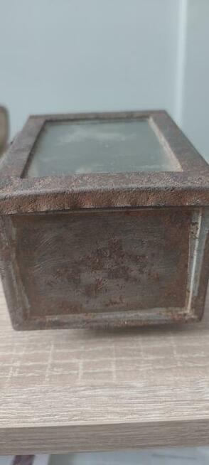 Ładna stara lampa kolejowa sygnowana