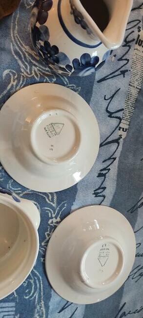 Piękna porcelana Fajans komplet nowa i Lalka PRL całość