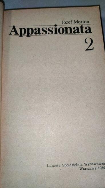 „Appassionata” Tom 2 Józef Morton + GRATIS książka