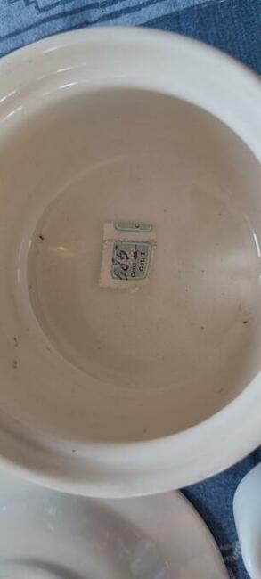 Piękna porcelana Fajans komplet nowa i Lalka PRL całość