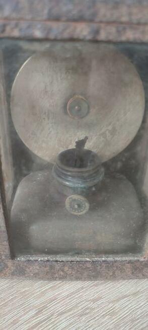 Ładna stara lampa kolejowa sygnowana