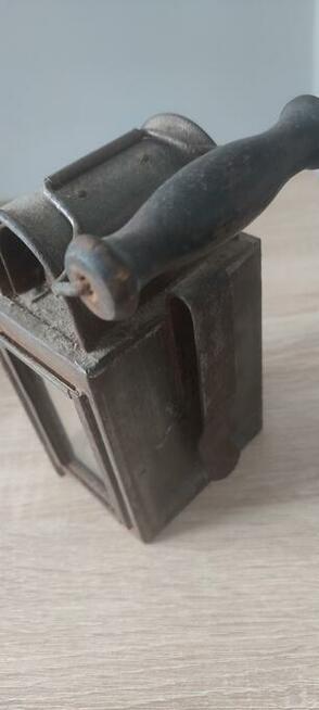 Ładna stara lampa kolejowa sygnowana