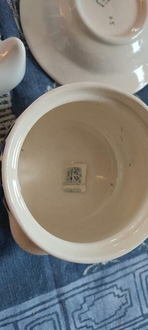 Piękna porcelana Fajans komplet nowa i Lalka PRL całość