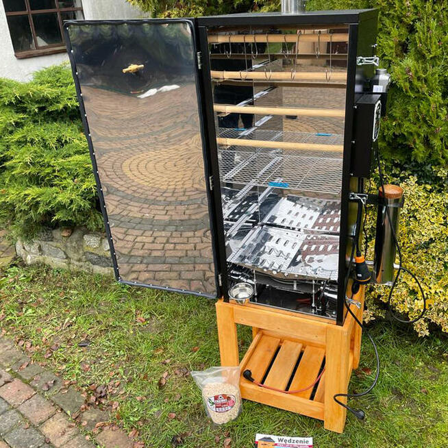 Wędzarnia Elektryczna Automatyczna EMD172L/110 + Stołek Kolor Sosna