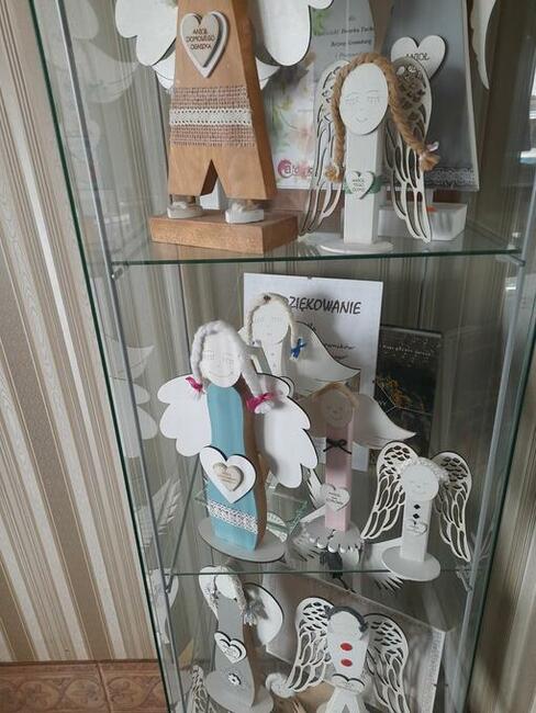 Anioł drewniany ozdoba