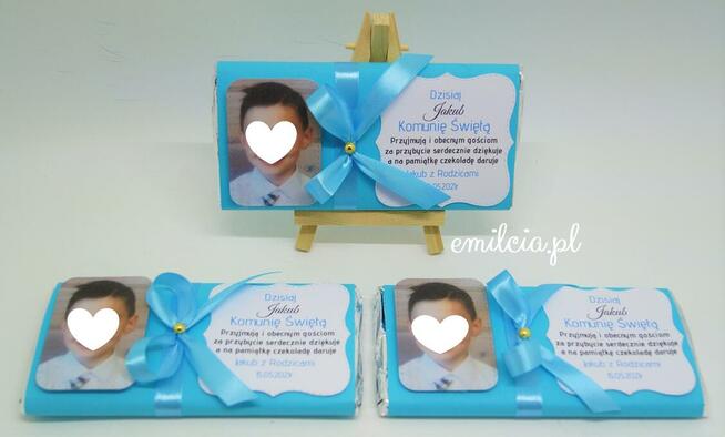 Podziękowanie dla Gości z okazji I Komunii Św. - Czekolada