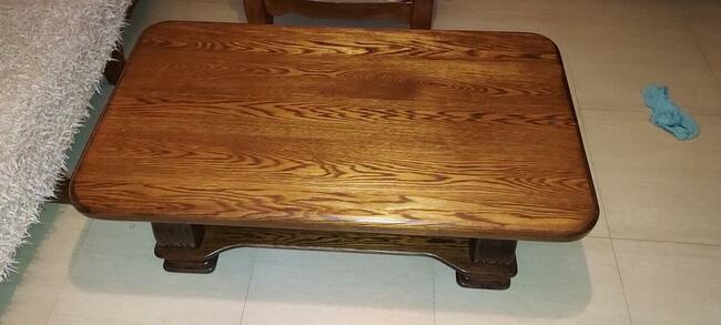 Ładna ława dębowa