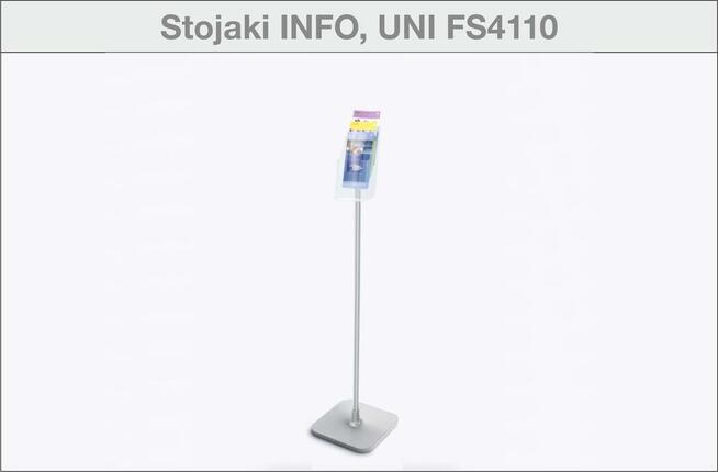 Stojaki DL na ulotki i katalogi, stojak podłogowy