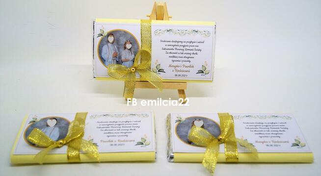 Podziękowanie dla Gości z okazji I Komunii Św. - Czekolada