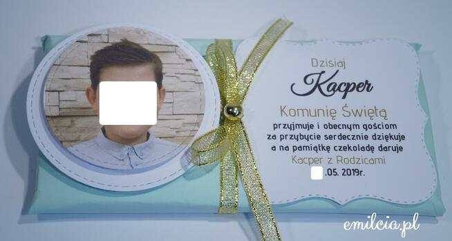 Podziękowanie dla Gości z okazji I Komunii Św. - Czekolada