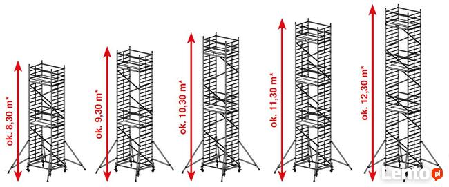 ADAMEK. Rusztowanie aluminiowe jezdne, przejezdne. WYNAJEM