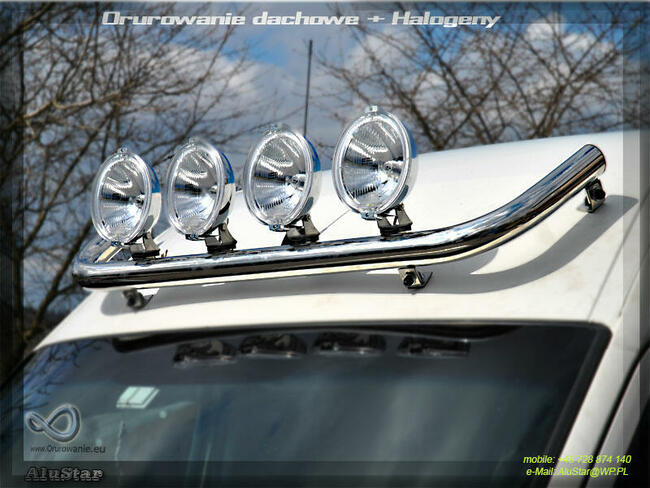 Halogeny na Orurowanie Dachowe Dalekosiezne 12v 24v