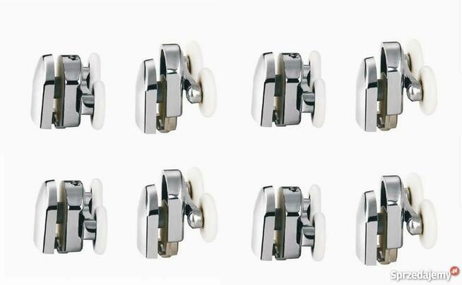 CH2-CHROM PODWÓJNE ROLKI DO KABINY PRYSZNICOWEJ 23 lub 25 mm