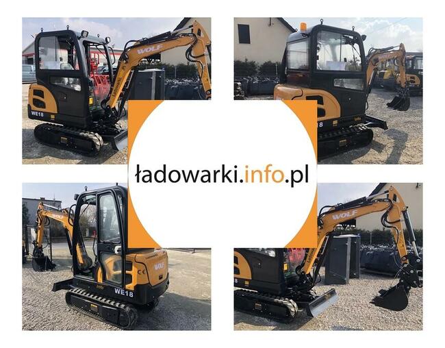 MINIKOPARKA WOLF WE18 -Silnik KUBOTA / LAIDONG