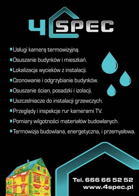 Osuszanie budynków po awariach instalacji. 4 SPEC Bydgoszcz