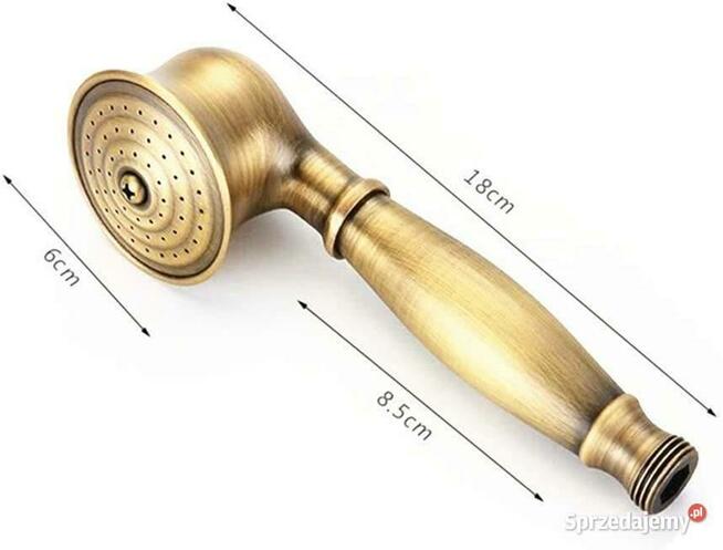 Słuchawka prysznicowa Retro, brąz antyczny - mosiadz