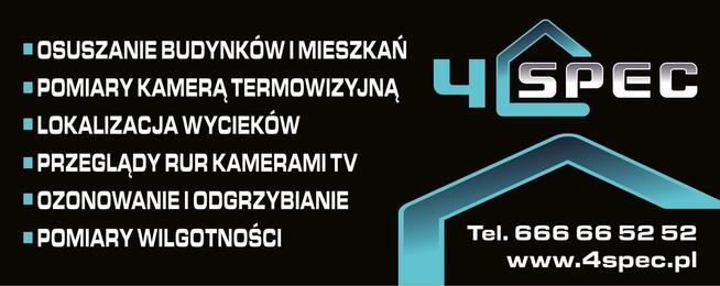 Osuszanie budynków po awariach instalacji. 4 SPEC Bydgoszcz