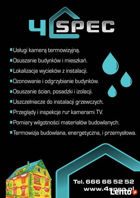 Przeglądy budynków kamerą termowizyjną. TERMOWIZJA 4 SPEC
