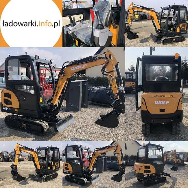 MINIKOPARKA WOLF WE18 -Silnik KUBOTA / LAIDONG
