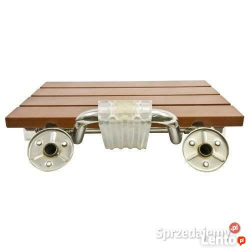 SIEDZISKO PRYSZNICOWE SKŁADANE / DREWNIANE do 160 kg