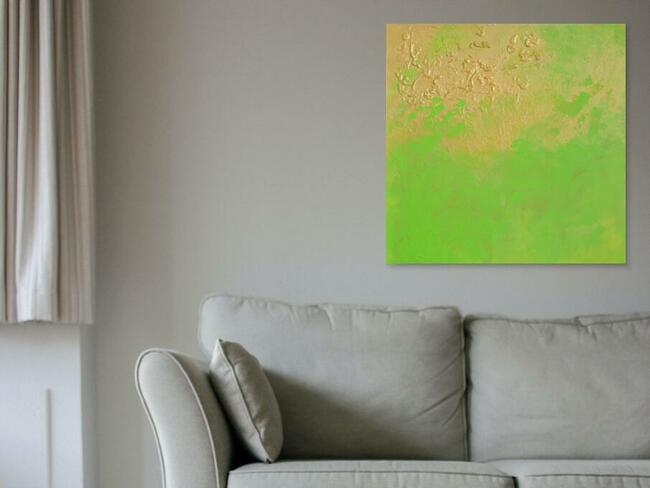 Obraz abstrakcyjny 70x70cm, farby akrylowe na płótnie, duży.