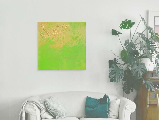 Obraz abstrakcyjny 70x70cm, farby akrylowe na płótnie, duży.