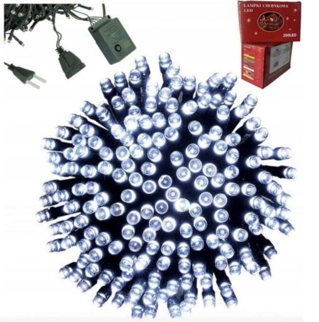 Lampki świąteczne światełka choinkowe TARNÓW 100 LED 200 LED