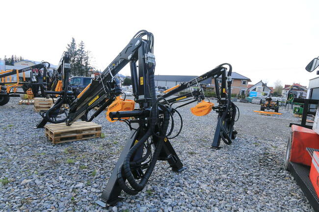 Dźwig 6,7m do drewna Żuraw z TUZ BIOMASA Rębak Przyczepa Leś