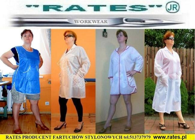 FARTUCHY LABORATORYJNE Firmy RATES ZAOPATRUJEMY Firmy