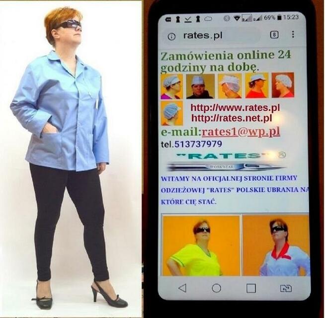 FARTUCHY LABORATORYJNE Firmy RATES ZAOPATRUJEMY Firmy