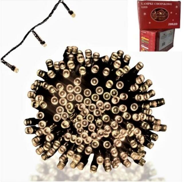 Lampki świąteczne światełka choinkowe TARNÓW 100 LED 200 LED