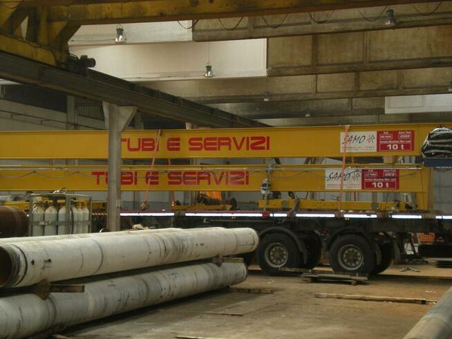 szt.5 suwnice pomostowe 10T - 16, 14, 12 m.