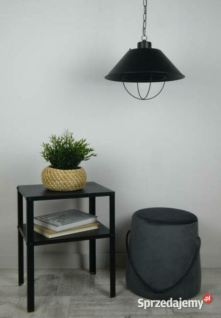Lampa wisząca RESTAD BLACK retro + łańcuch