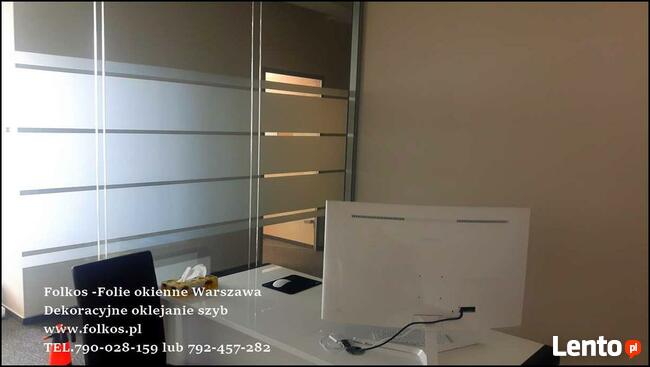 Oklejanie biur Warszawa -folie na ścianki działowe, witryny.