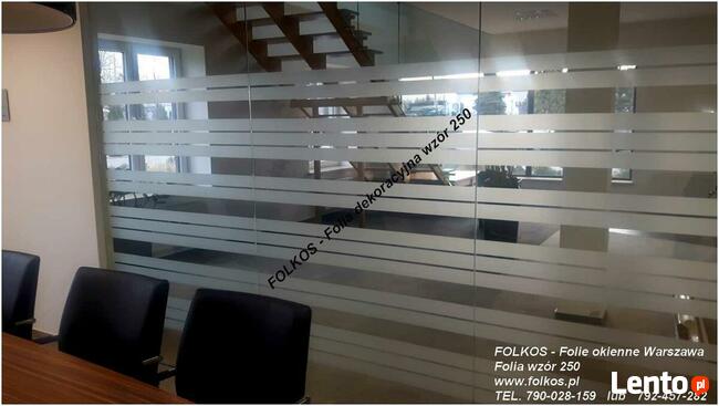 Oklejanie biur Warszawa -folie na ścianki działowe, witryny.