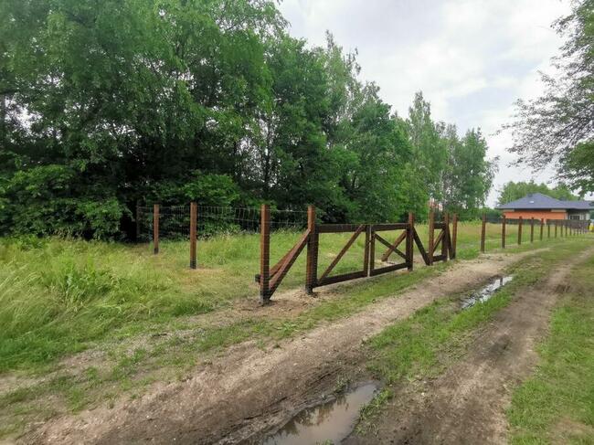Ogrodzenie z siatki leśnej, typu ranczo, demontaż ogrodzeń