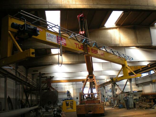 szt.5 suwnice pomostowe 10T - 16, 14, 12 m.