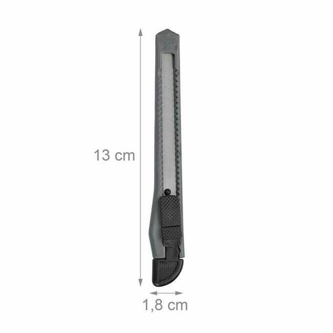 Nóż do tapet nożyk ostrze łamane 9mm czerwony