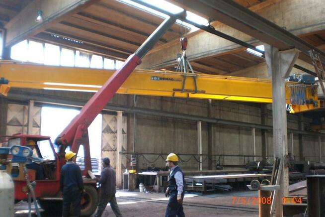 szt.5 suwnice pomostowe 10T - 16, 14, 12 m.