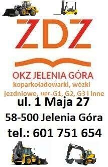 Kursy koparkoładowarki, wózki jezdniowe, energetyczne G1,2,3