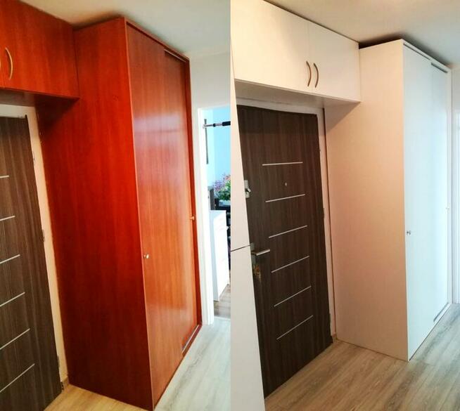 Oklejanie foliami kuchni frontów szaf szyb / trwała zmiana k