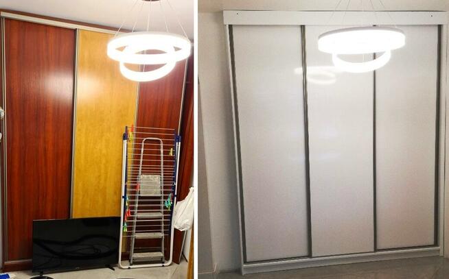 Oklejanie foliami kuchni frontów szaf szyb / trwała zmiana k