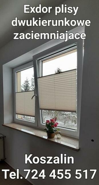 Plisy dwukierunkowe zaciemniające