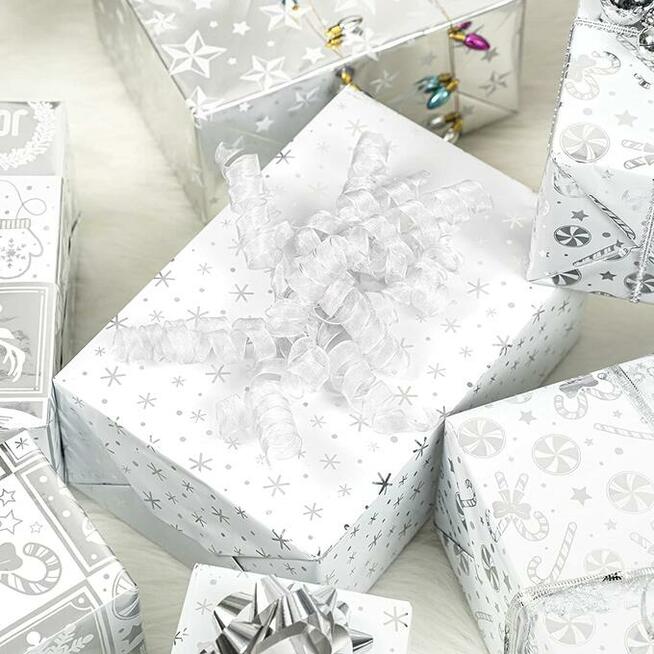 Ekskluzywny papier prezentowy 0,76x3m metalizowany