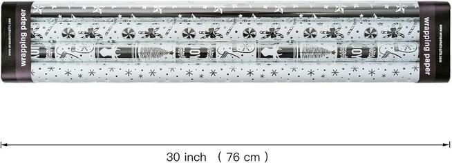 Ekskluzywny papier prezentowy 0,76x3m metalizowany