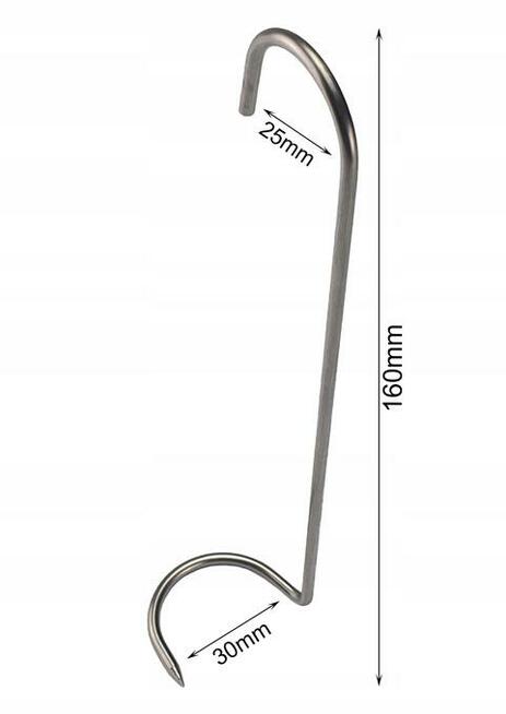 Hak Wędzarniczy Do Ryb Wkręcany W16