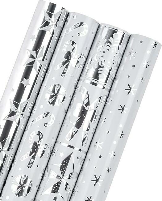 Ekskluzywny papier prezentowy 0,76x3m metalizowany